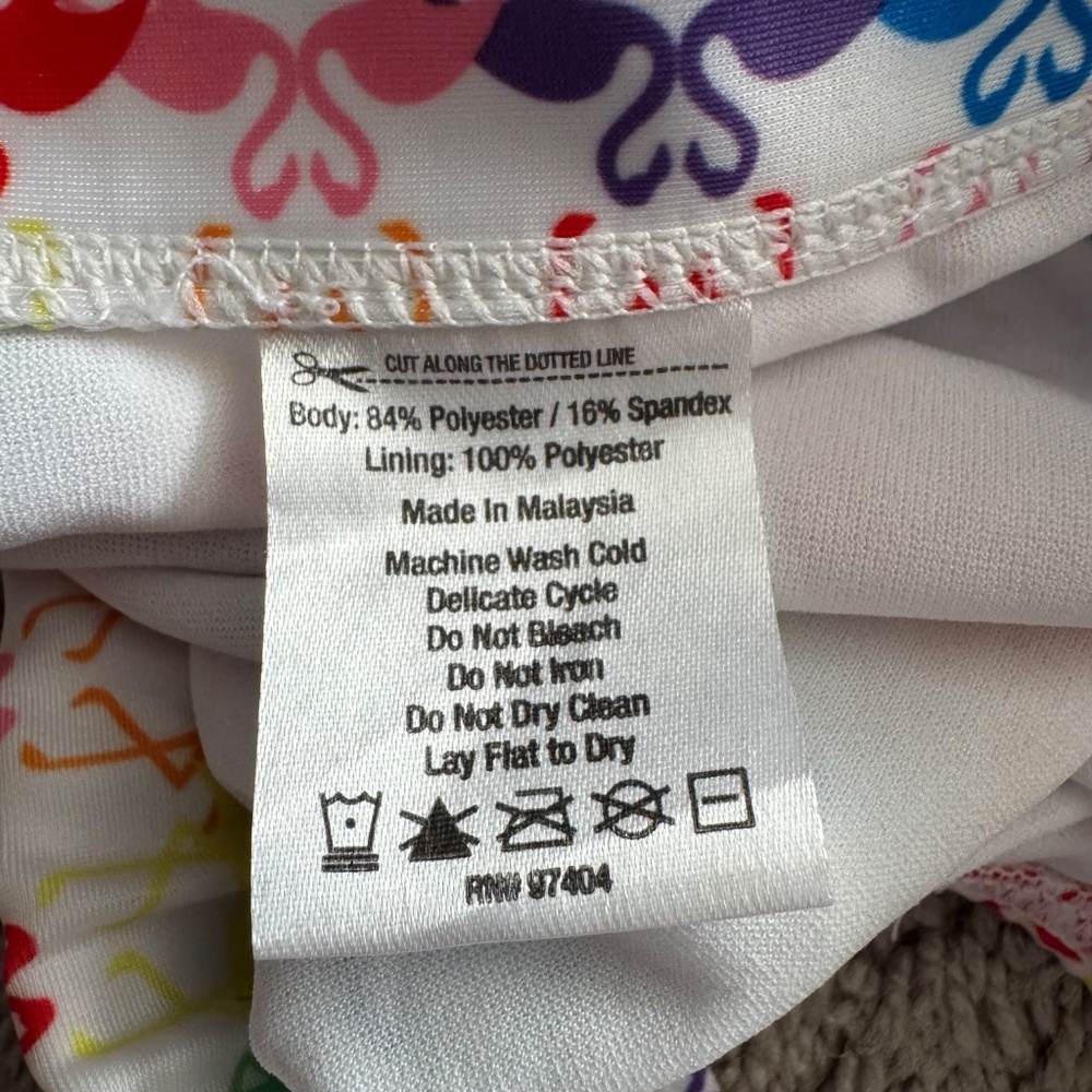 2xist Pride Rainbow Flamingos Swim Brief - Small - Picture 2 of 5